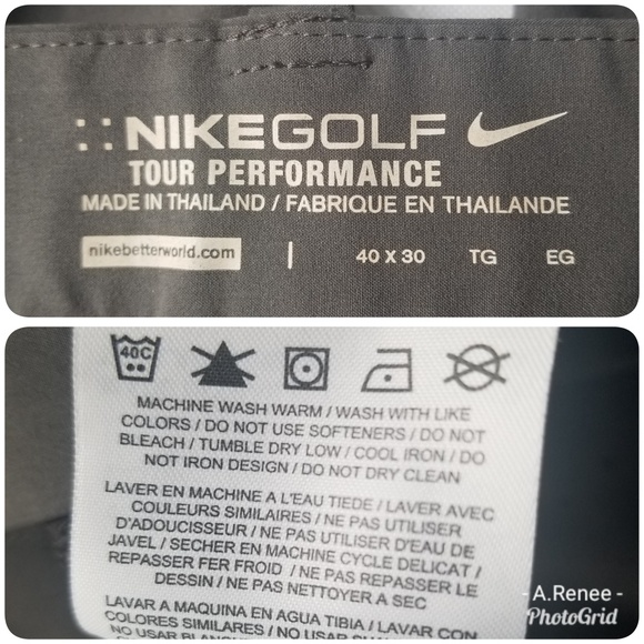 EBay Nike Tour Performance Pants Gray - Picture 8 of 8